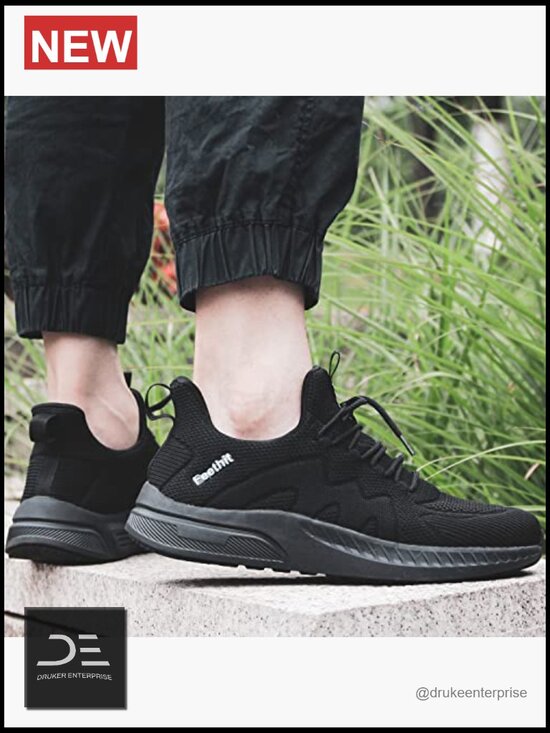 Non Slip Walking Sneakers Lightweight Breathable Slip On Running Shoes Athletic main image 7